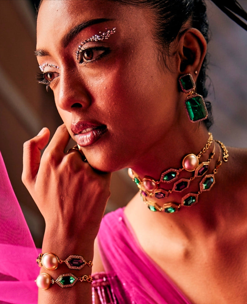 Jewelled choker store