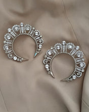 Load image into Gallery viewer, Moon Crystal CZ Statement Earrings
