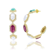 Load image into Gallery viewer, Cavi Jewelled Hoops
